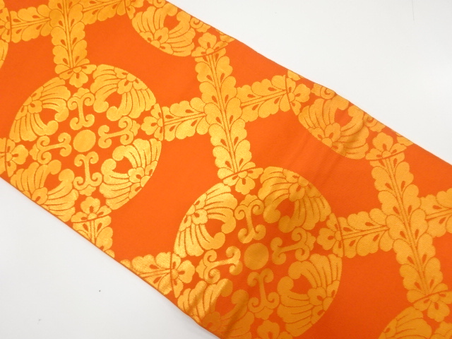 JAPANESE FUKURO OBI / WOVEN DIAGONAL GRID